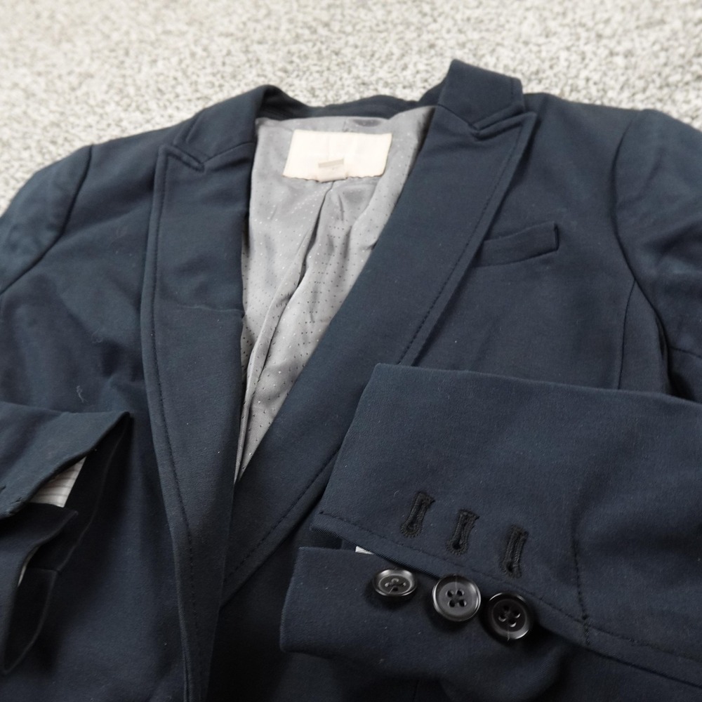 Banana Republic Blazer Womens 0 Blue Surgeon Cuff Blazer Sport Coat Suit Jacket